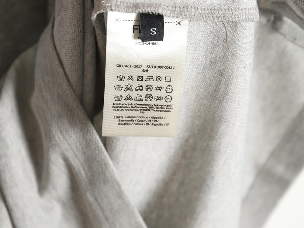 Fendi FF placket short-sleeved polo shirt TSK1