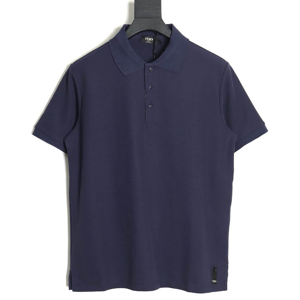Fendi FF placket short-sleeved polo shirt TSK2
