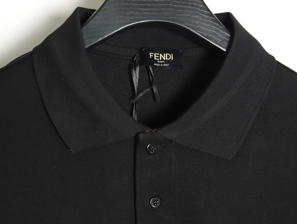 Fendi FF placket short-sleeved polo shirt TSK3