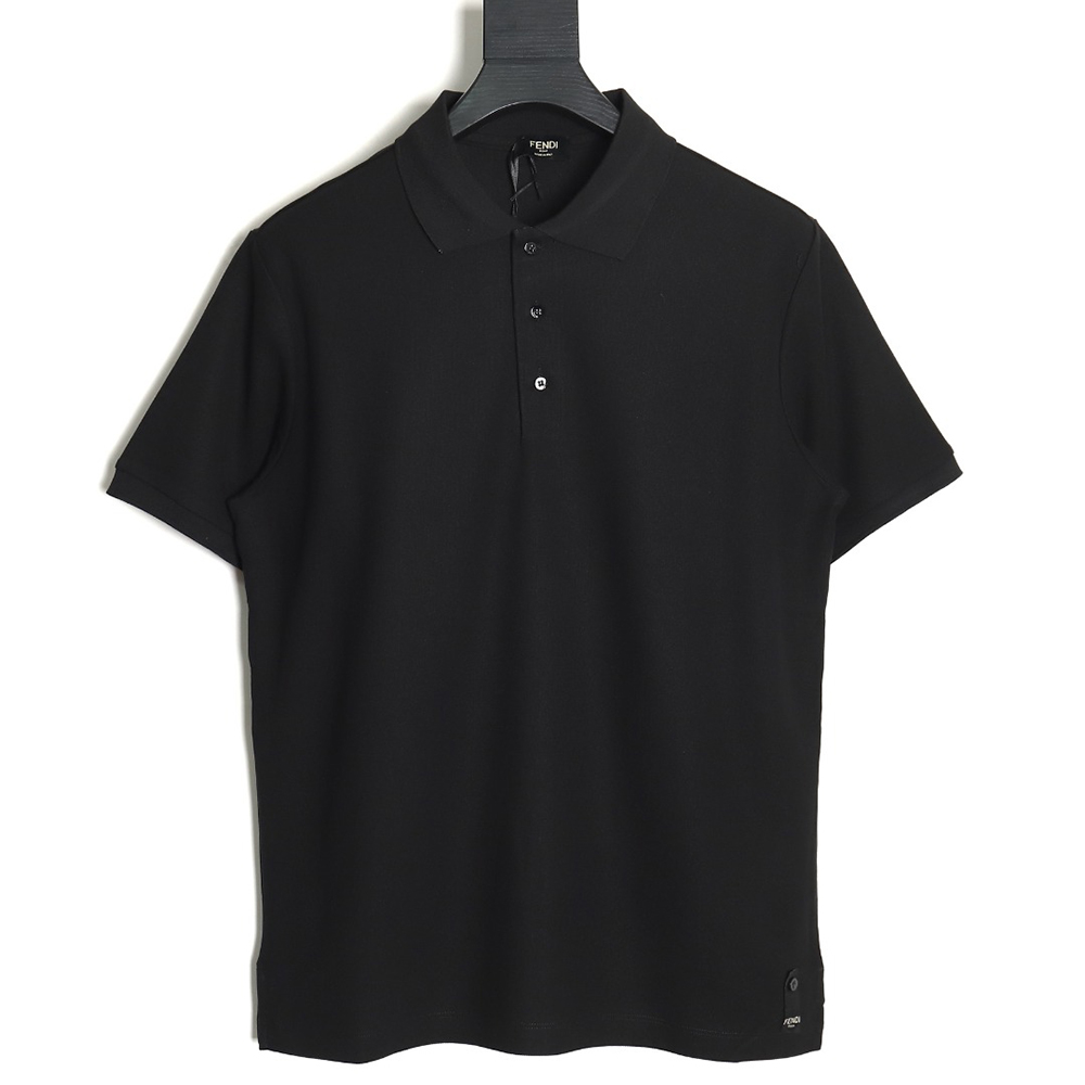 Fendi FF placket short-sleeved polo shirt TSK3