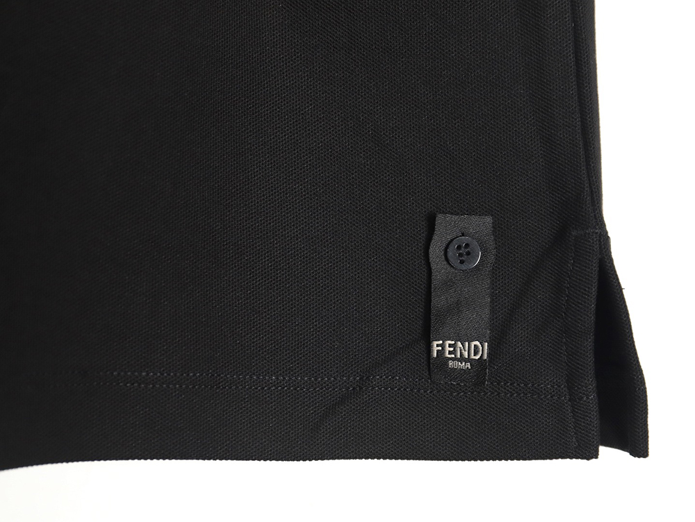 Fendi FF placket short-sleeved polo shirt TSK3