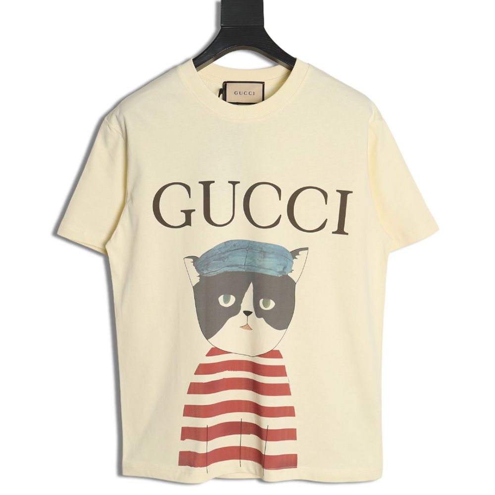 Gucci Funny Cartoon Series Printed Short Sleeve