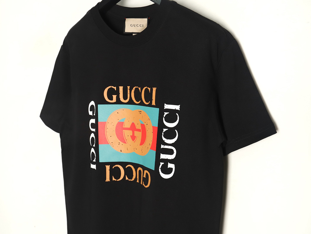 Gucci classic square logo print short sleeves TSK1