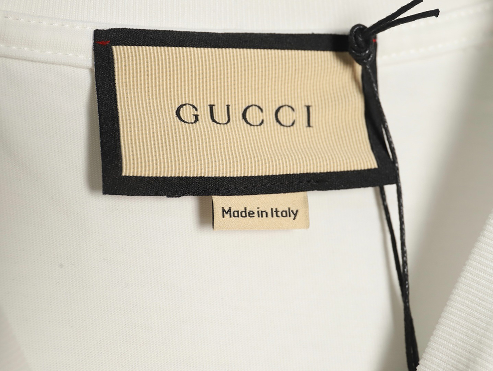Gucci gradient slogan double G print short sleeves