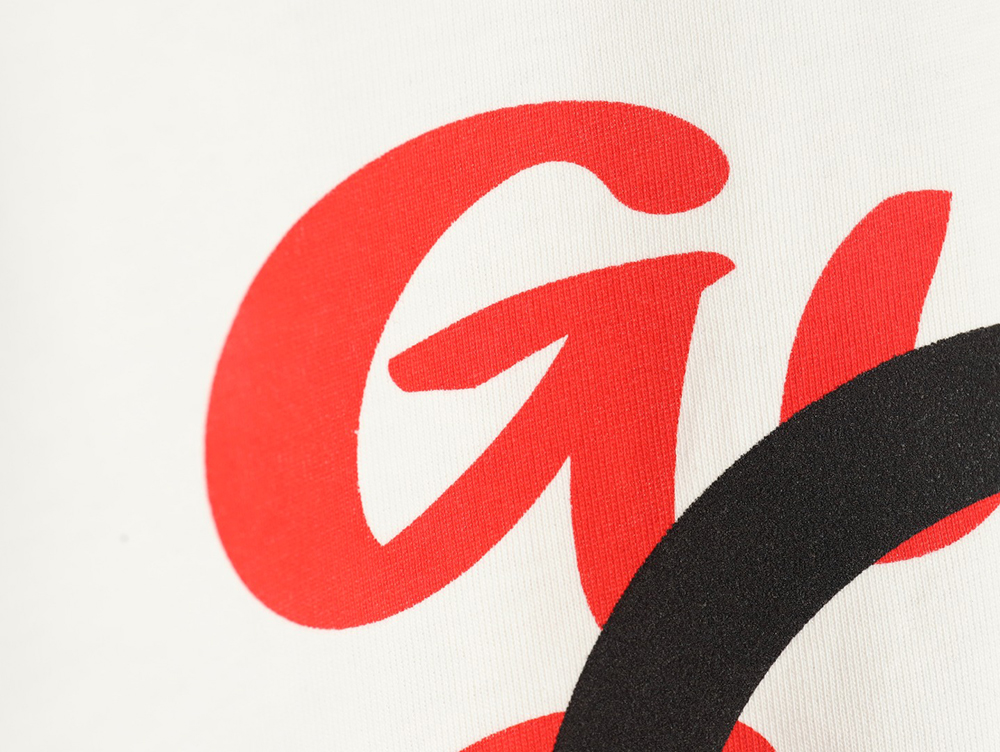 Gucci gradient slogan double G print short sleeves