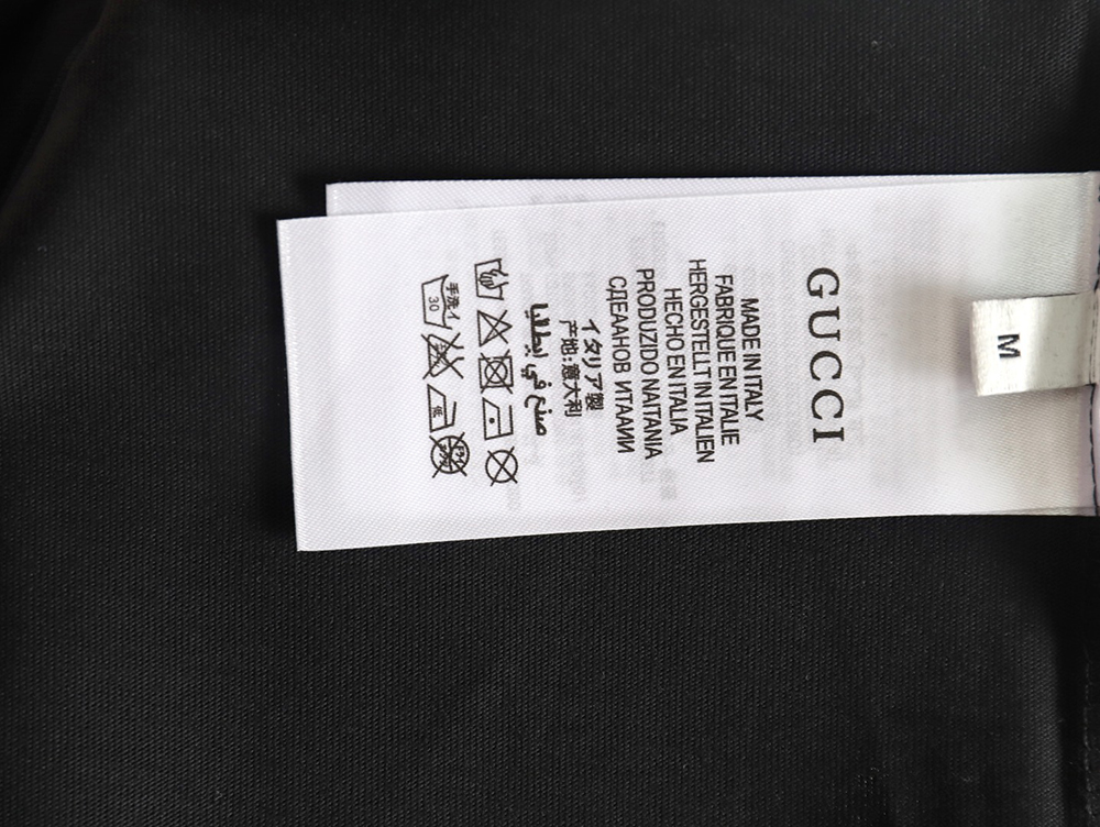 Gucci gradient slogan double G print short sleeves TSK1