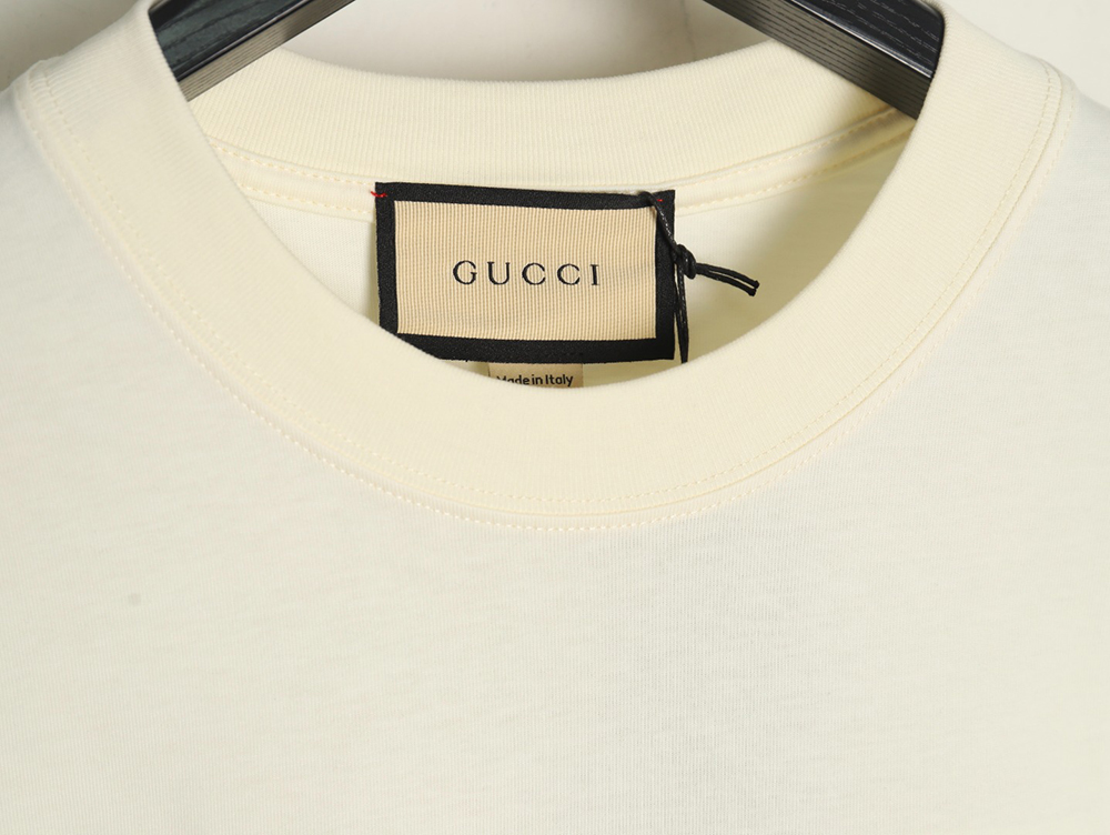 Gucci Double G stripe embroidered short sleeves