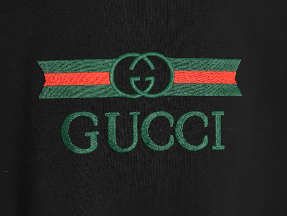 Gucci Double G stripe embroidered short sleeves TSK1