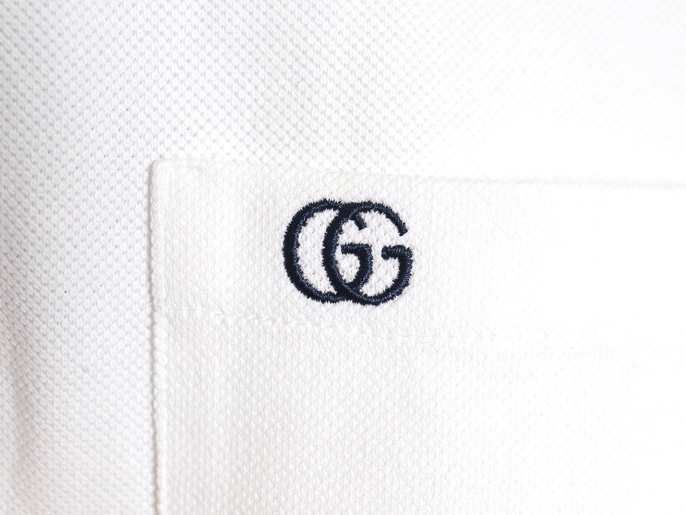 Gucci Pocket Double G embroidered short-sleeved polo shirt