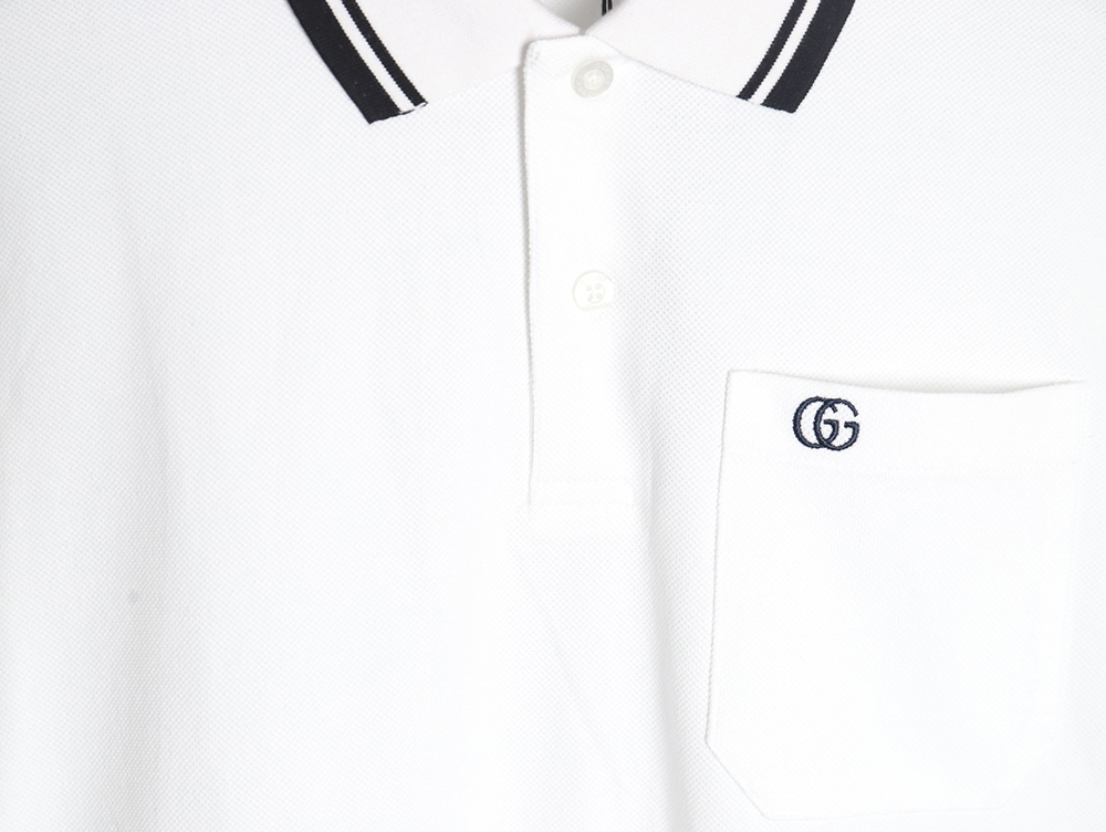 Gucci Pocket Double G embroidered short-sleeved polo shirt