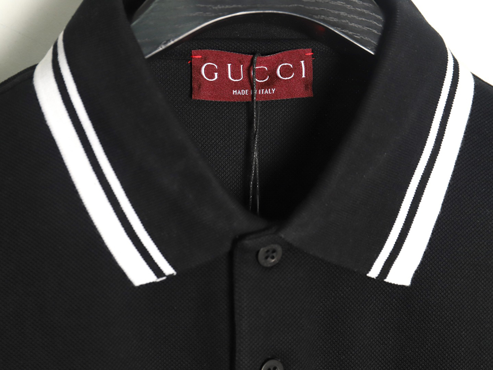 Gucci Pocket Double G embroidered short-sleeved polo shirt TSK1