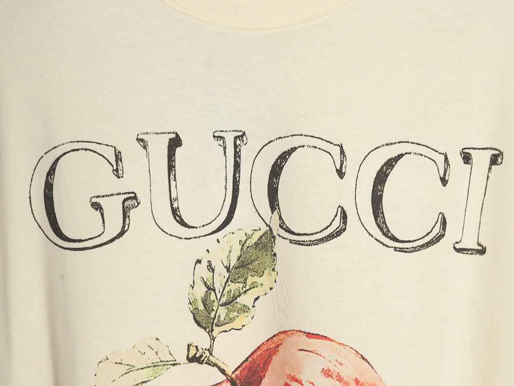 Gucci classic letter logo apple print short sleeve T-shirt