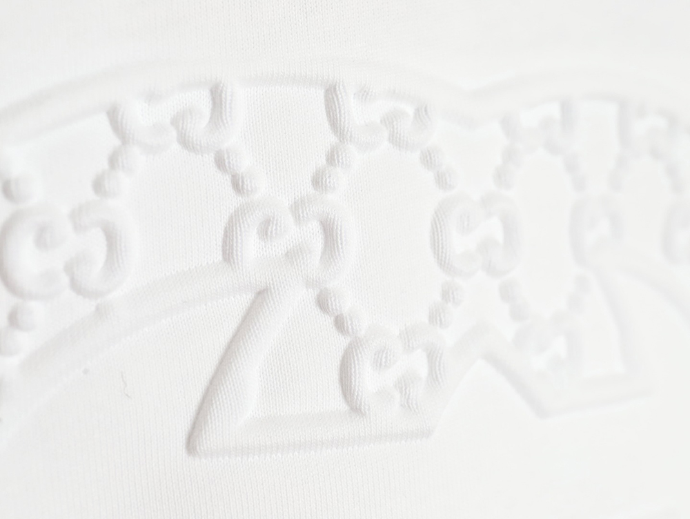 Gucci embossed logo crew neck short sleeves