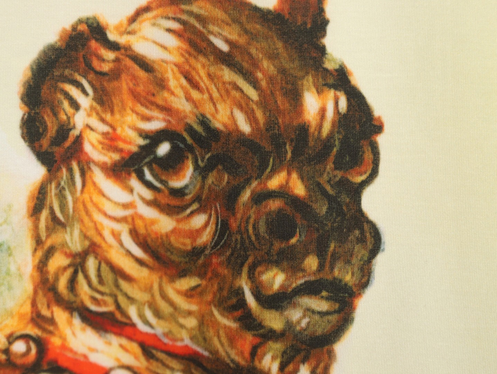 Loewe watercolor bedlington dog short sleeve