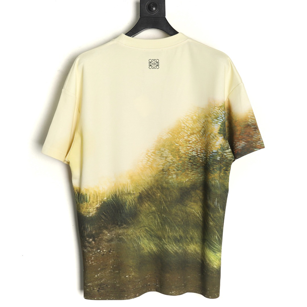 Loewe watercolor bedlington dog short sleeve