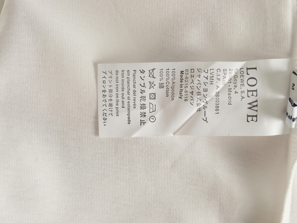 Loewe cartoon doll print short sleeve