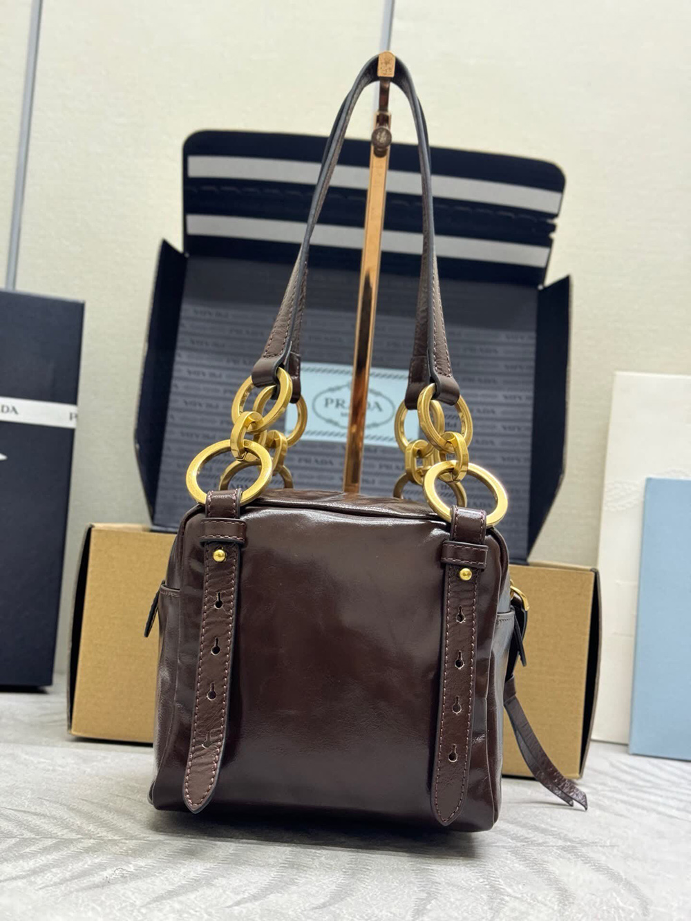 Prada Bags 1BB137 14*14*13.5cm