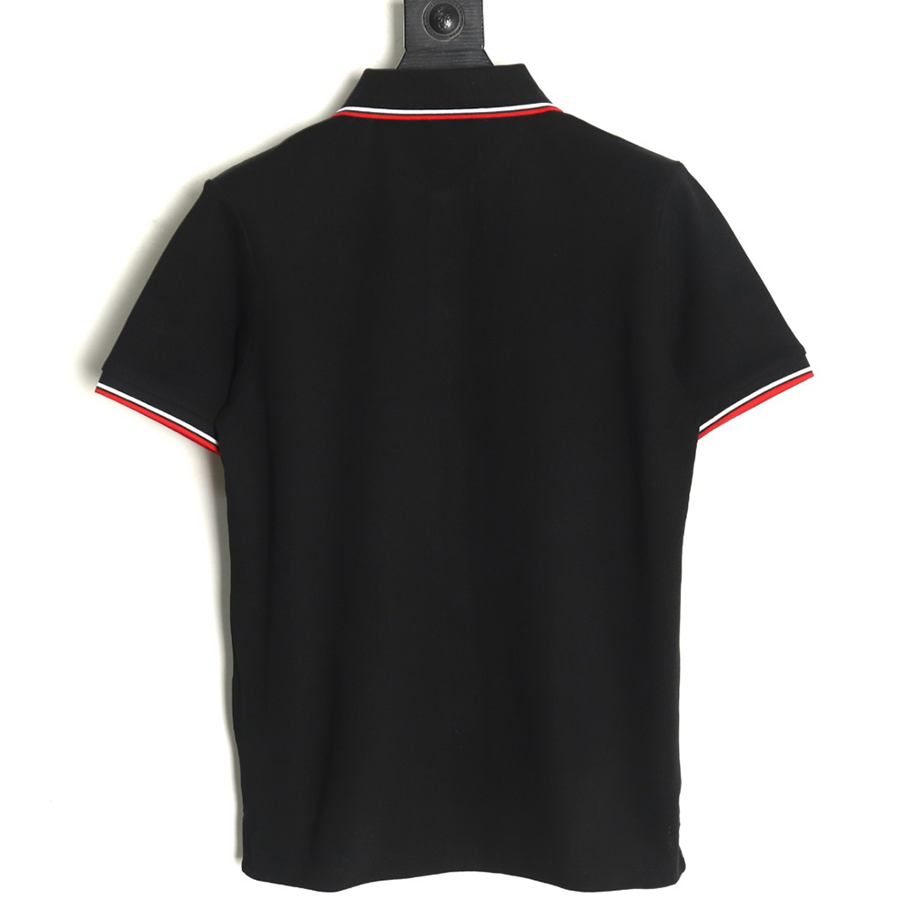 Prada Pocket Silicone Trim Short Sleeve Polo Shirt TSK1