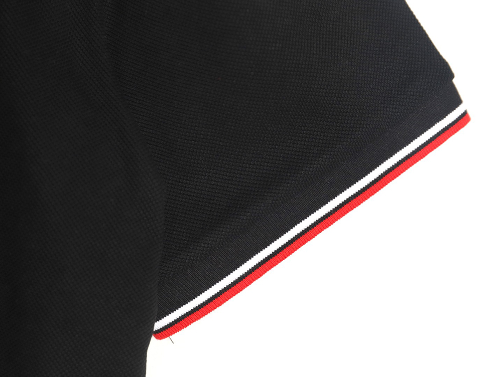 Prada Pocket Silicone Trim Short Sleeve Polo Shirt TSK1