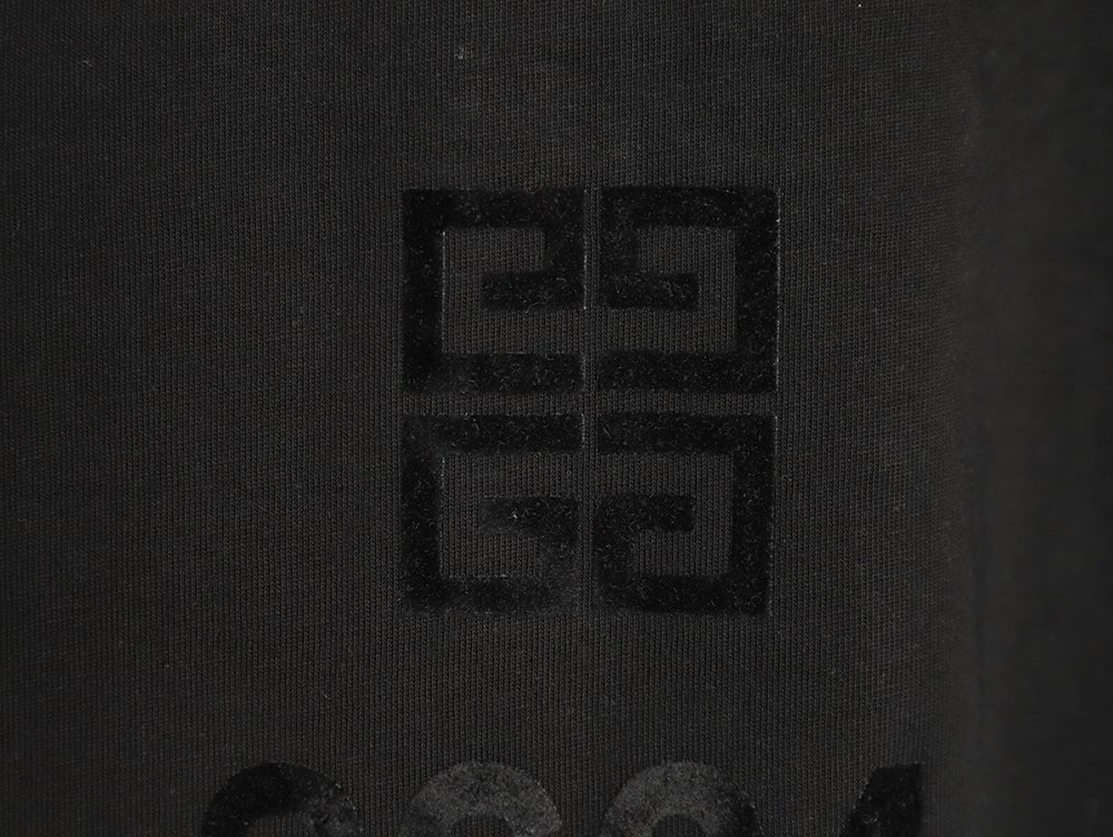 Givenchy printed flocked short-sleeved T-shirt