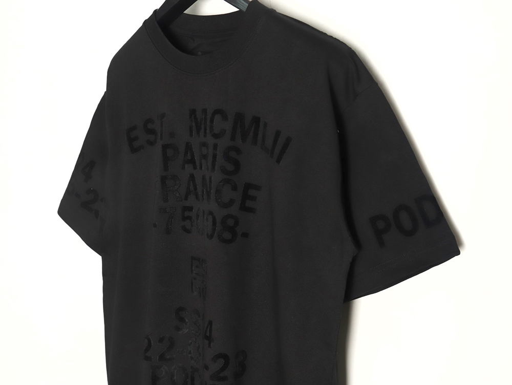 Givenchy printed flocked short-sleeved T-shirt