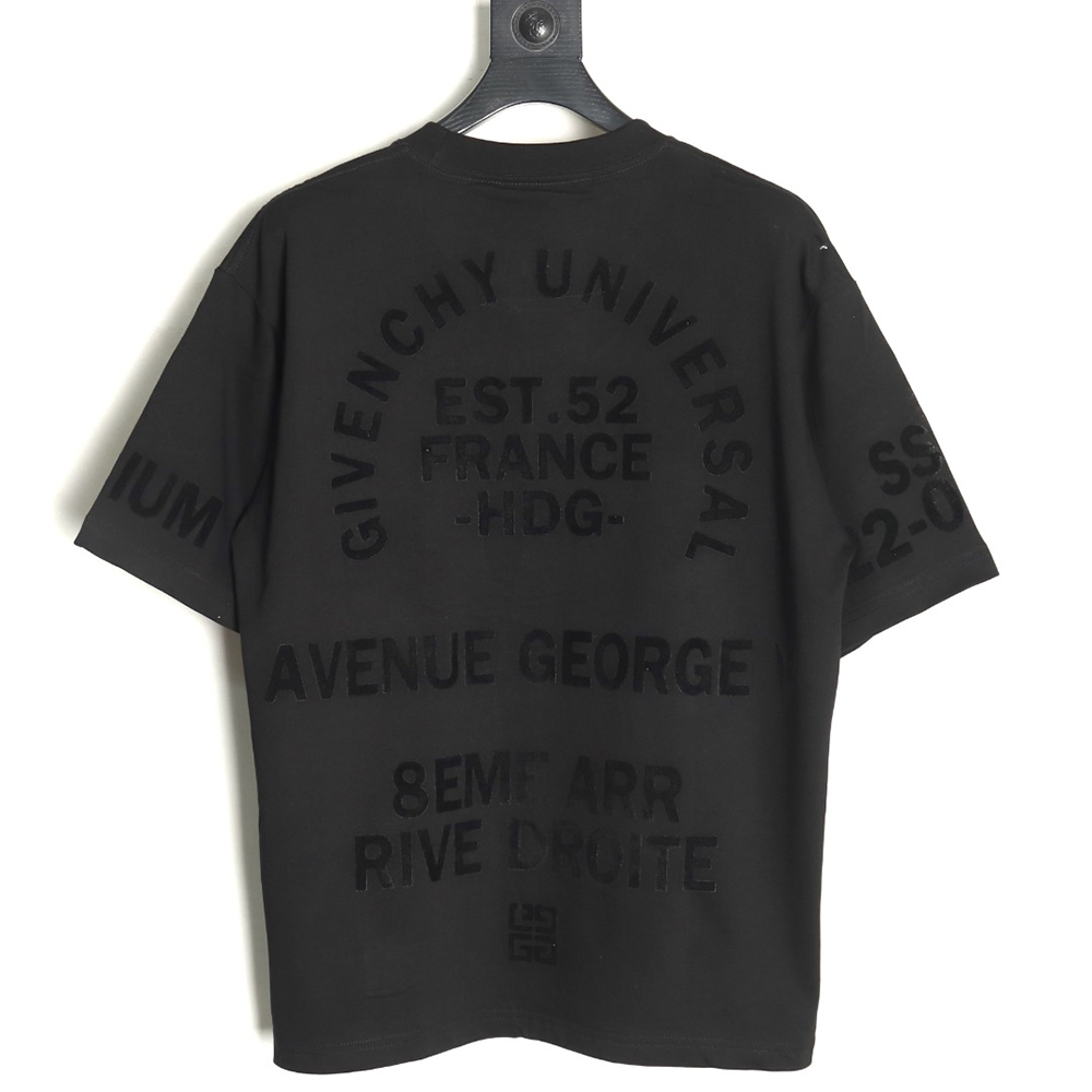 Givenchy printed flocked short-sleeved T-shirt
