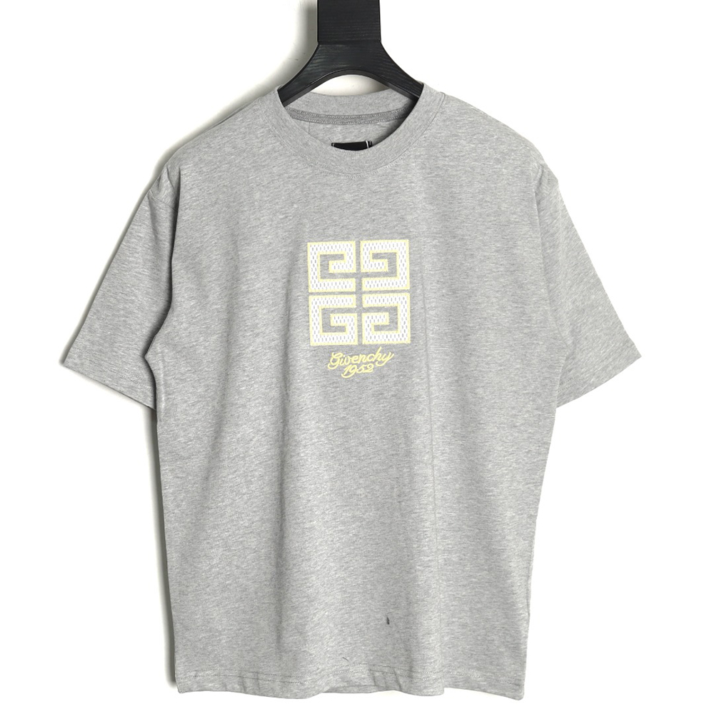 Givenchy eyelet embroidered crew neck short-sleeved T-shirt