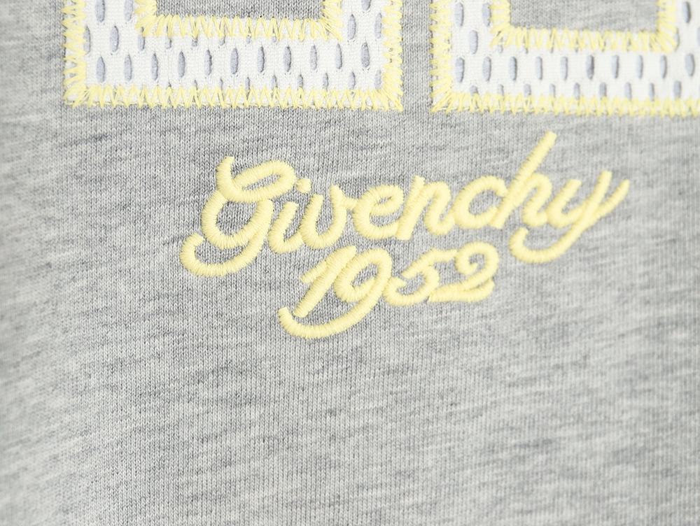 Givenchy eyelet embroidered crew neck short-sleeved T-shirt