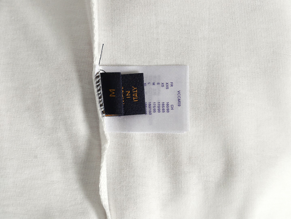 Louis Vuitton letter logo road sign print round neck short sleeves