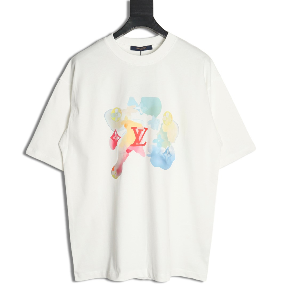 Louis Vuitton Watercolor Crew Neck Short Sleeve