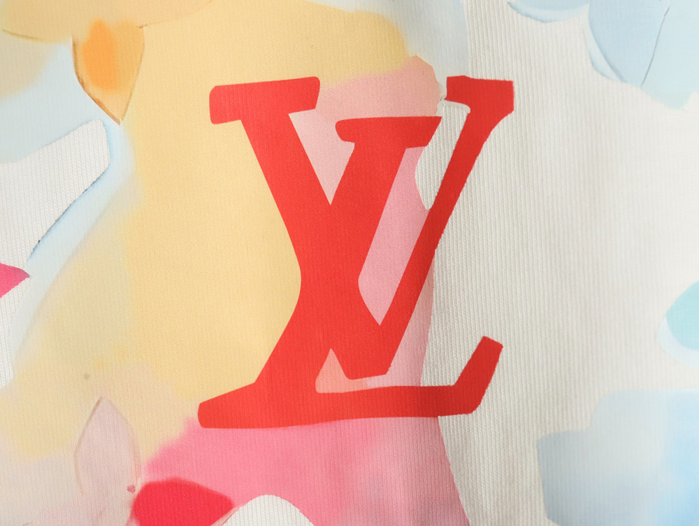 Louis Vuitton Watercolor Crew Neck Short Sleeve