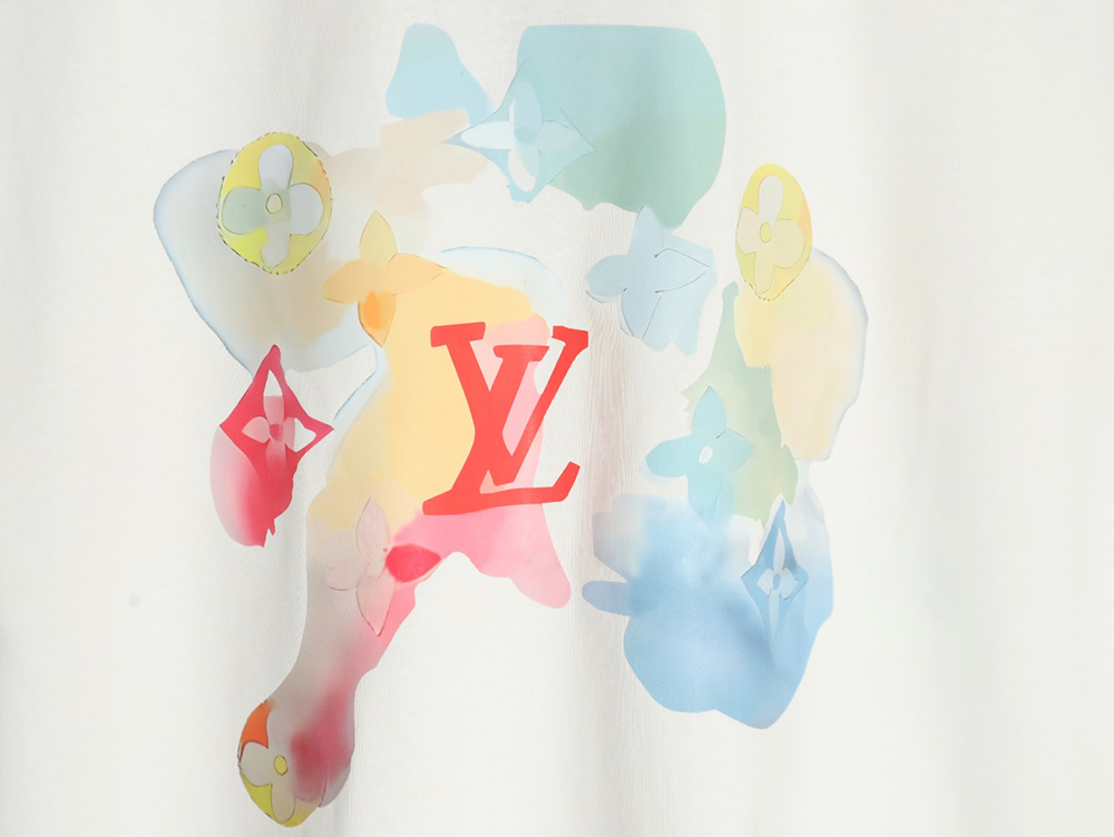 Louis Vuitton Watercolor Crew Neck Short Sleeve