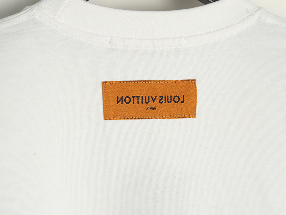Louis Vuitton sketch lettering logo print short sleeves
