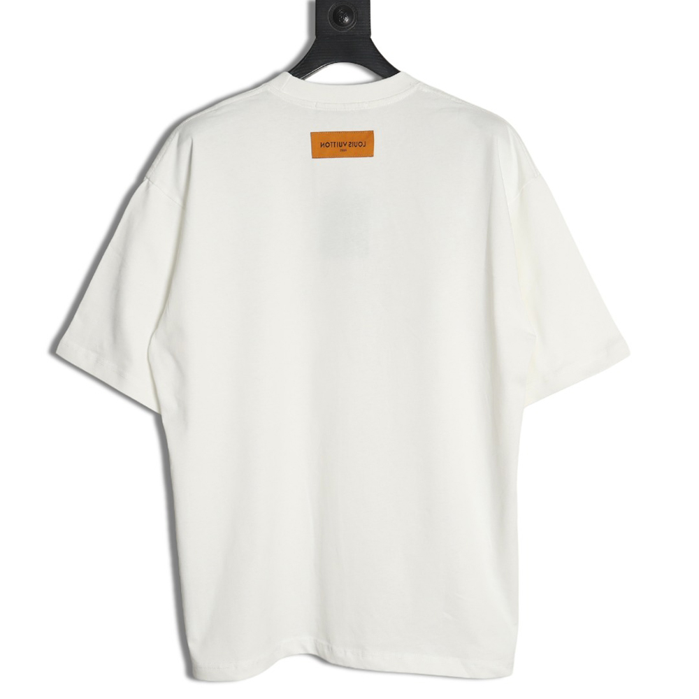Louis Vuitton sketch lettering logo print short sleeves