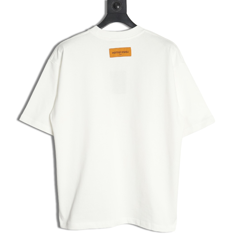 Louis Vuitton colorful lettering logo print short sleeves
