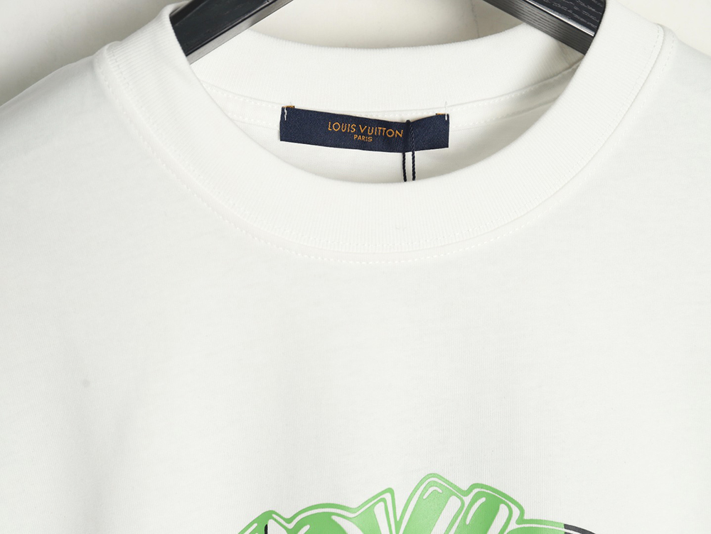 Louis Vuitton colorful lettering logo print short sleeves