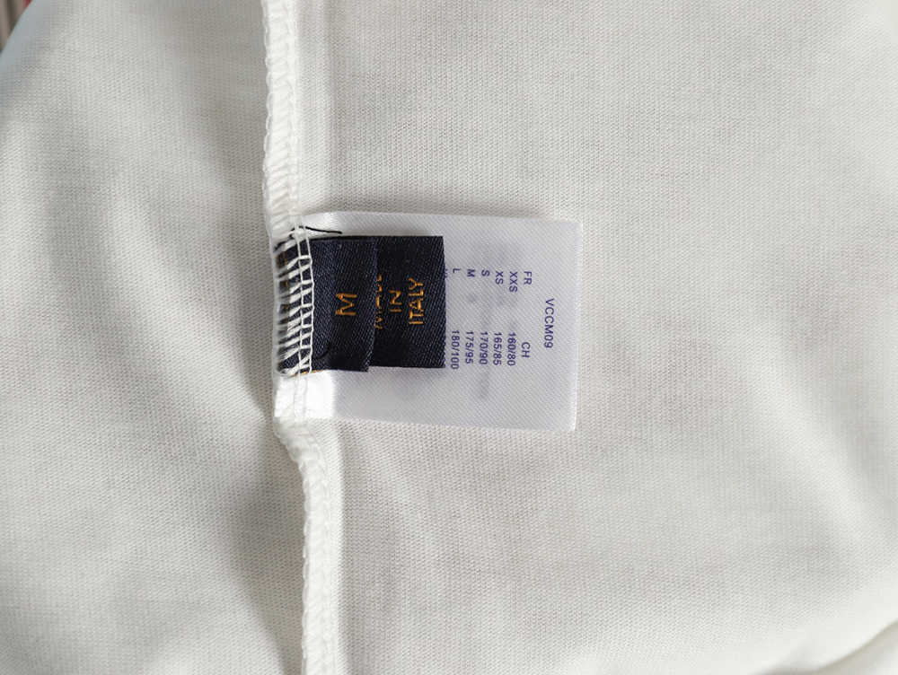 Louis Vuitton colorful lettering logo print short sleeves