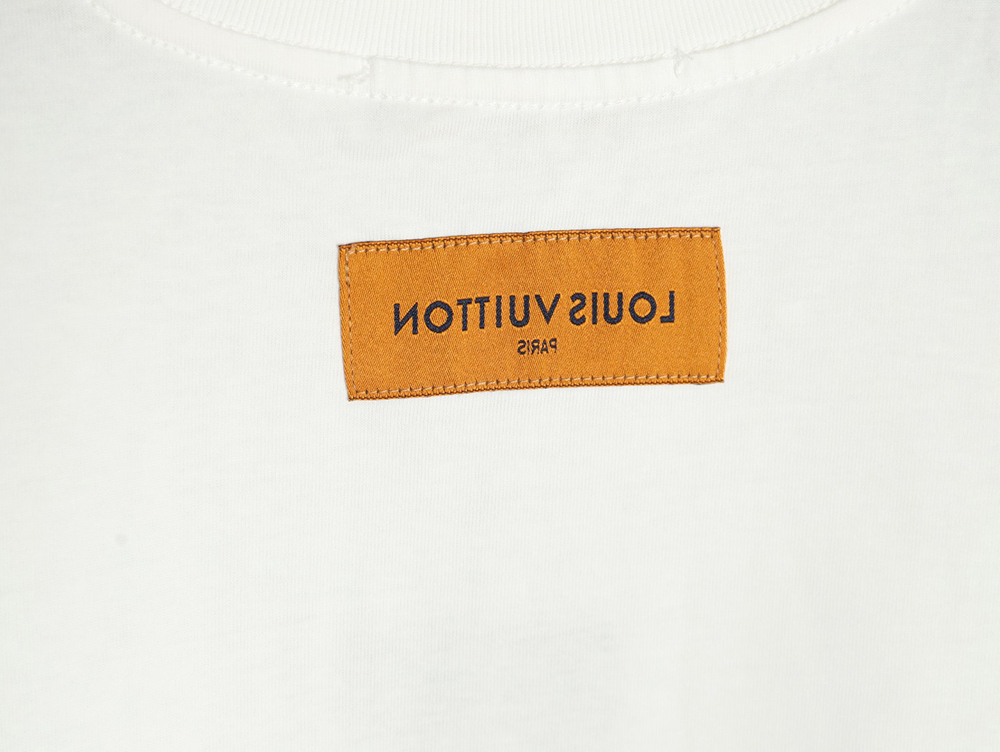 Louis Vuitton colorful lettering logo print short sleeves
