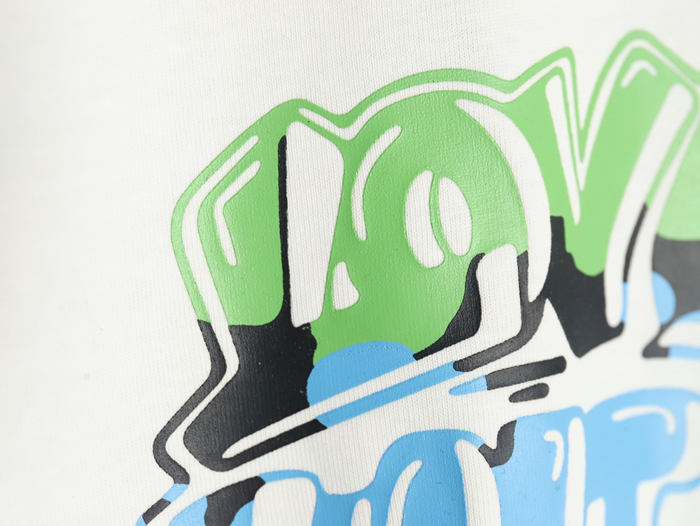 Louis Vuitton colorful lettering logo print short sleeves
