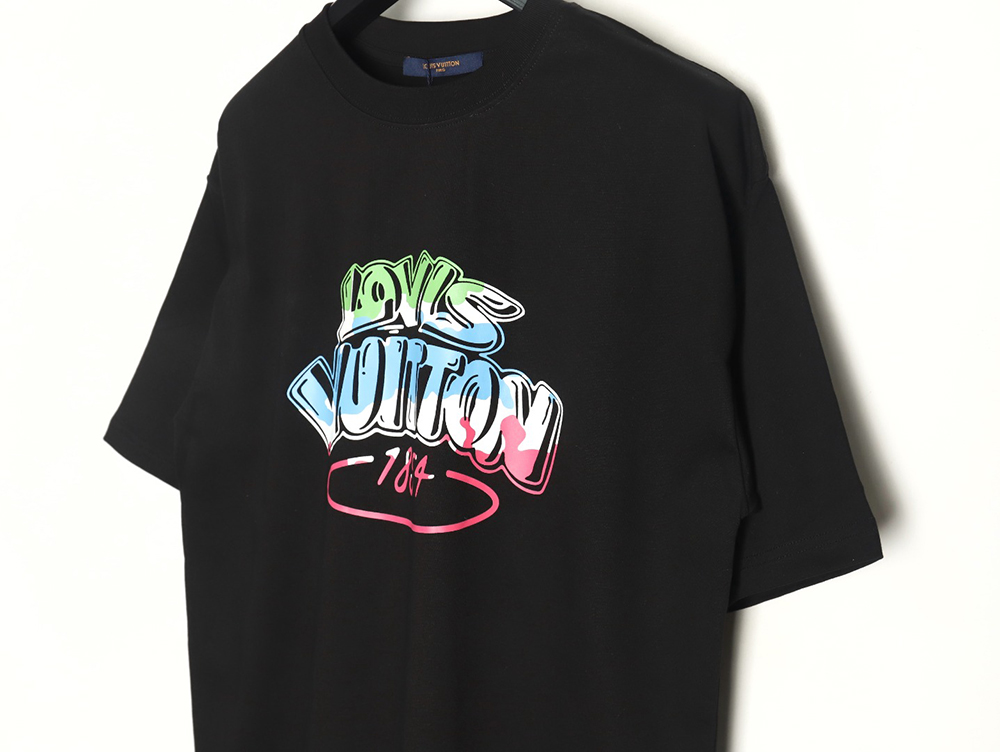 Louis Vuitton colorful lettering logo print short sleeves TSK1