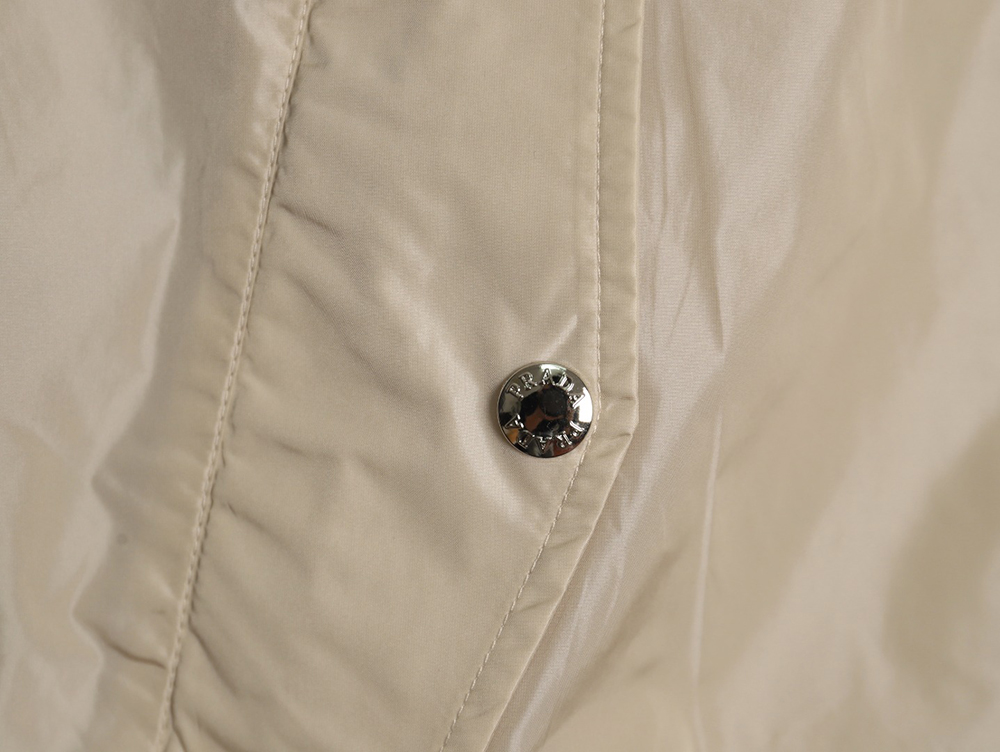 Prada back triangle logo light jacket