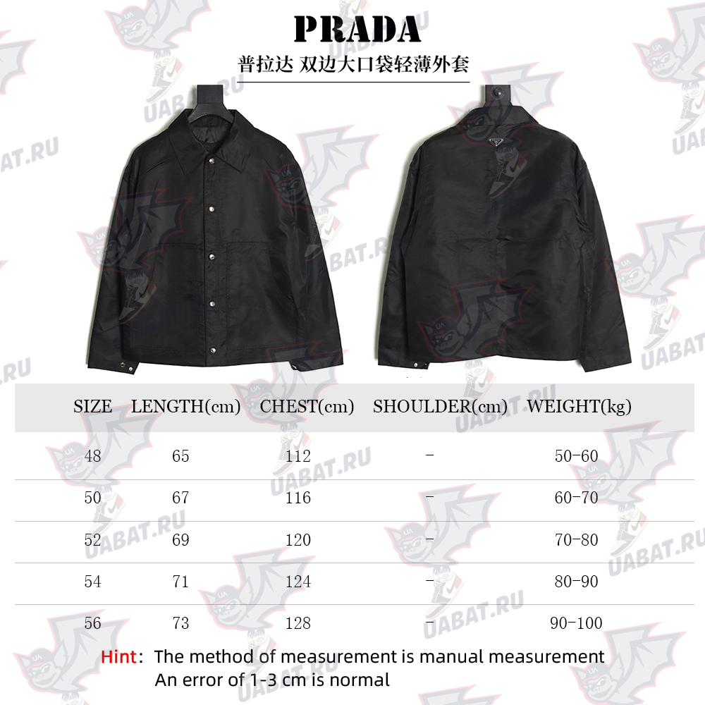Prada Large Pocket Light Jacket TSK1
