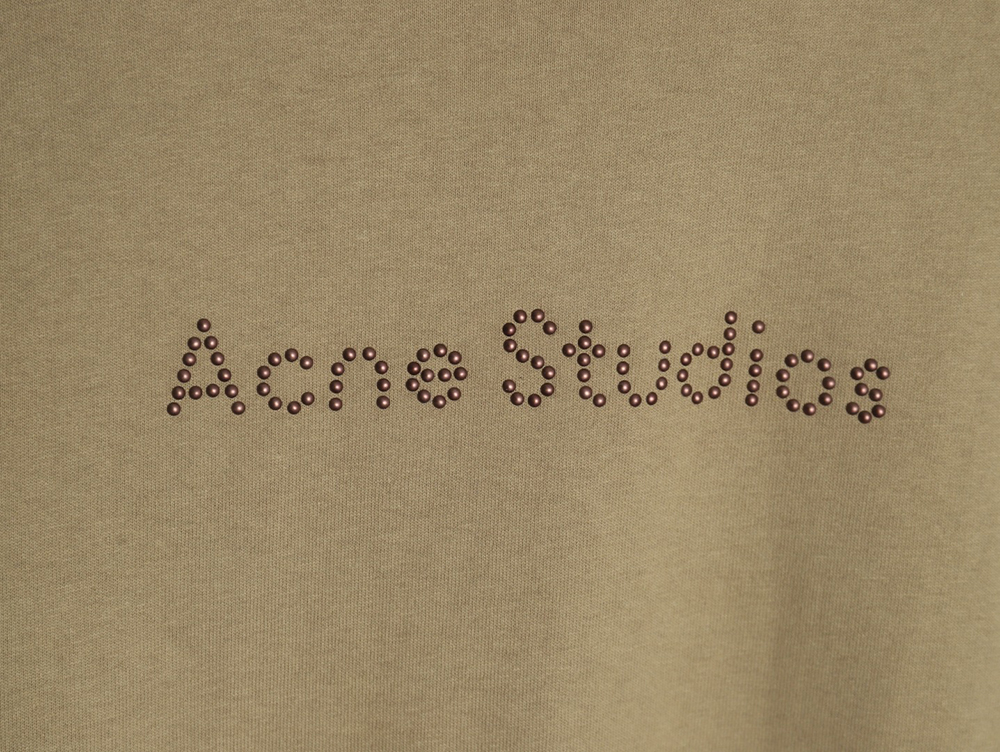 Acne Studios Beaded Lettering Short Sleeve T-Shirt TSK1