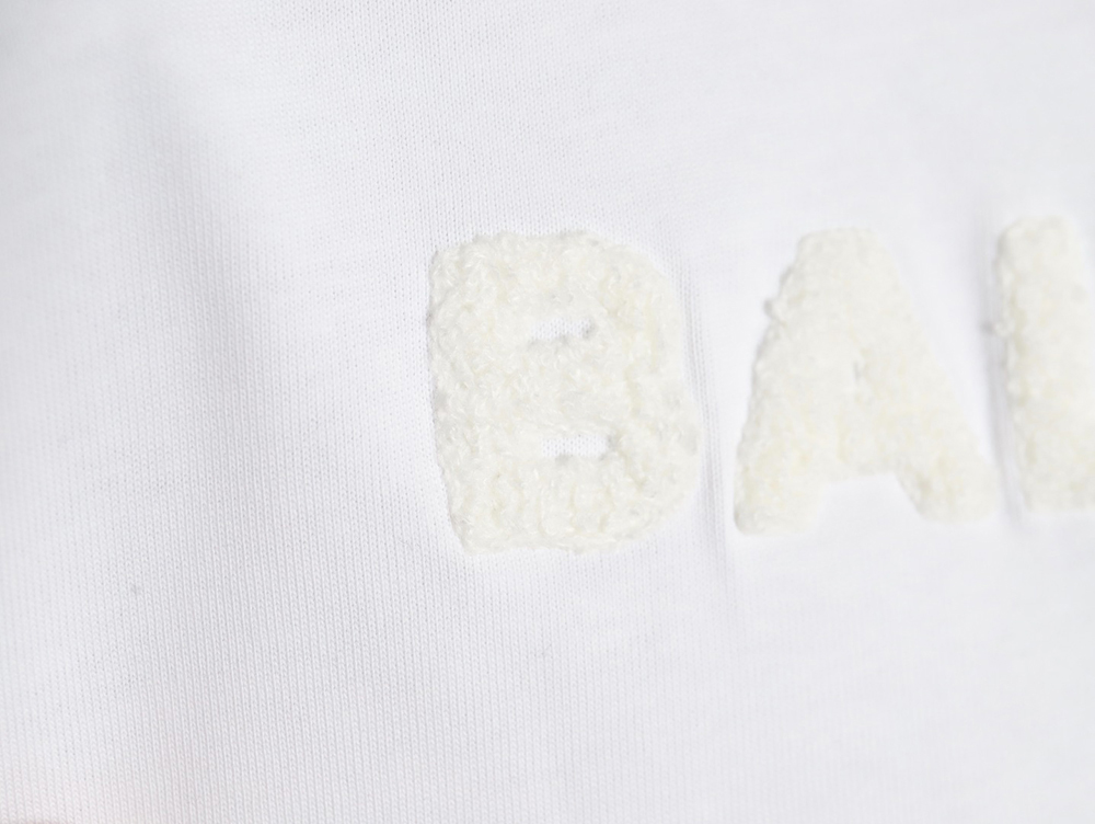 Balenciaga Double B towel embroidered short sleeves