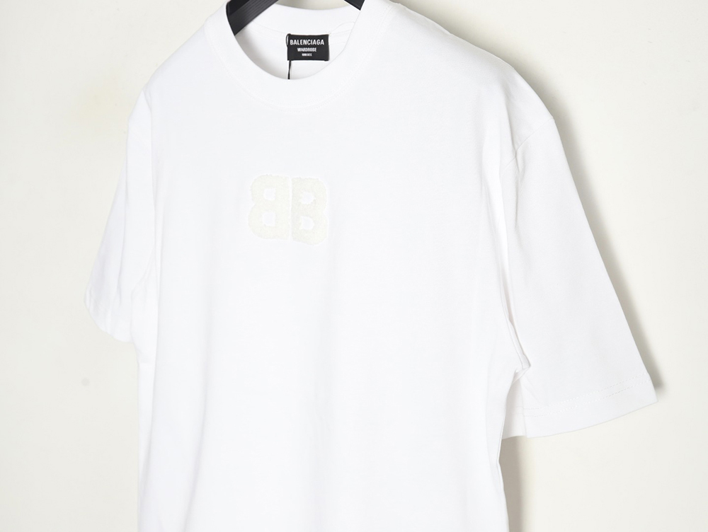 Balenciaga Double B towel embroidered short sleeves