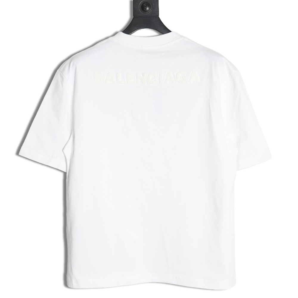 Balenciaga Double B towel embroidered short sleeves