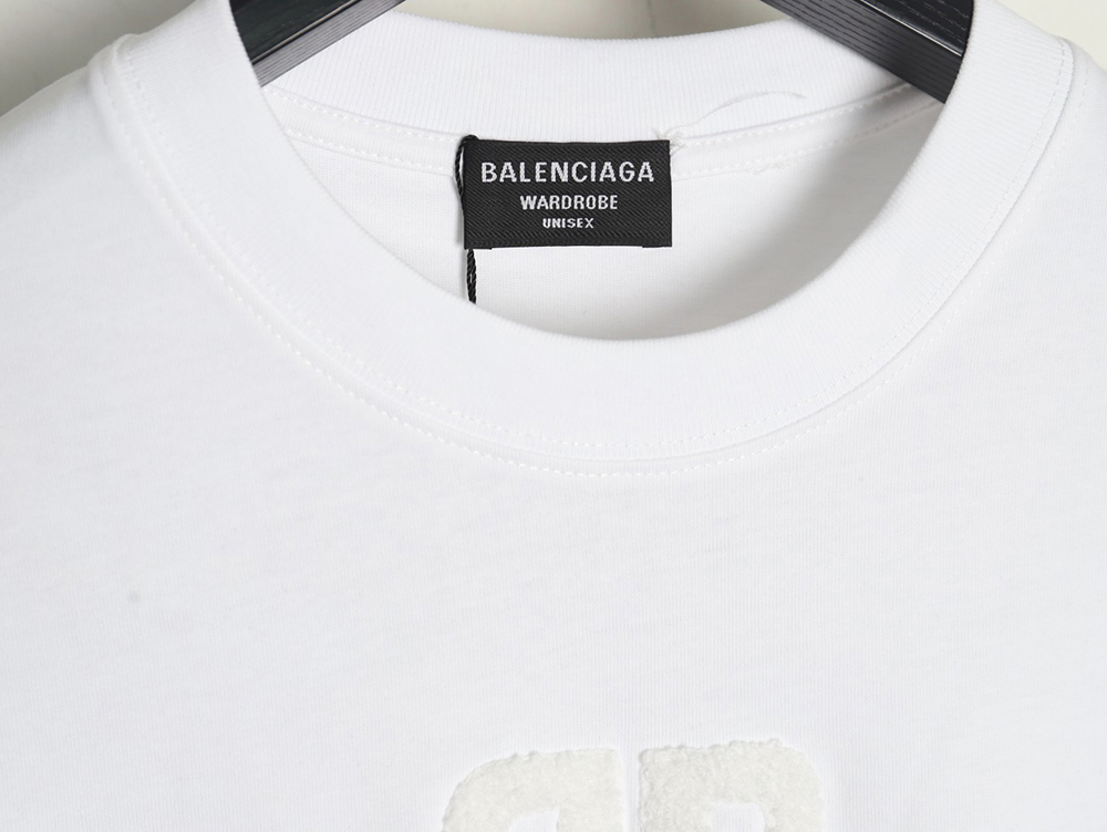Balenciaga Double B towel embroidered short sleeves
