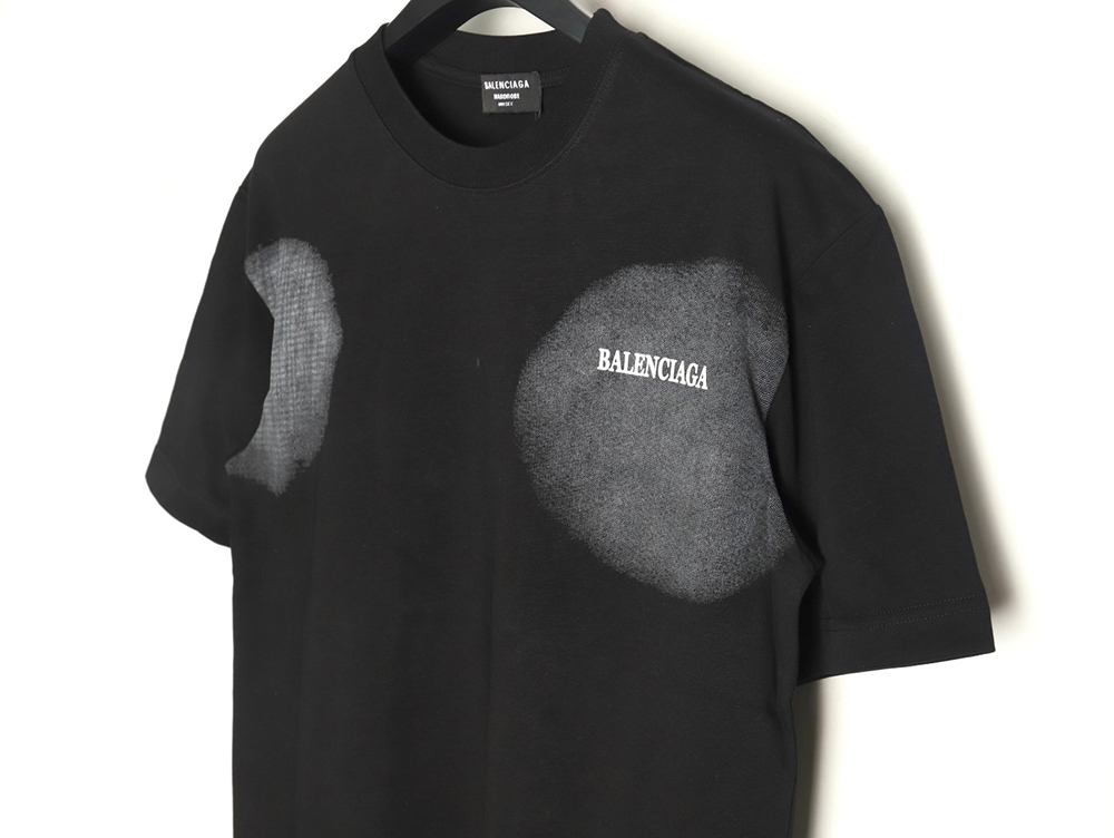 Balenciaga Back mottled multi-line lettering short sleeves TSK1