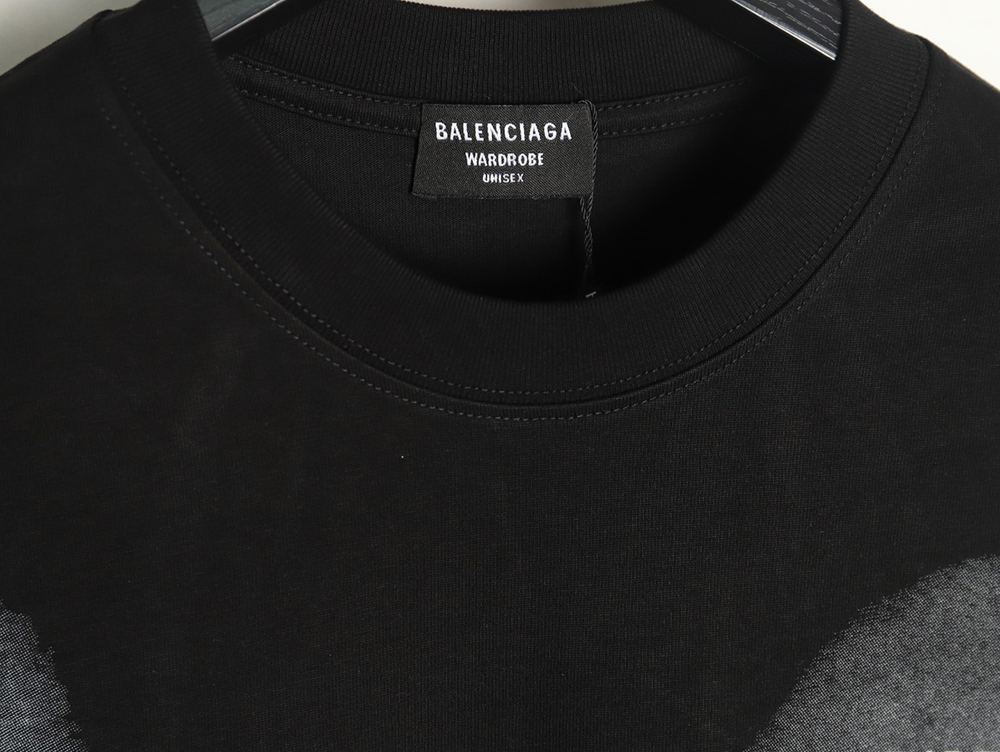 Balenciaga Back mottled multi-line lettering short sleeves TSK1