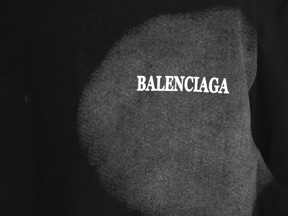 Balenciaga Back mottled multi-line lettering short sleeves TSK1